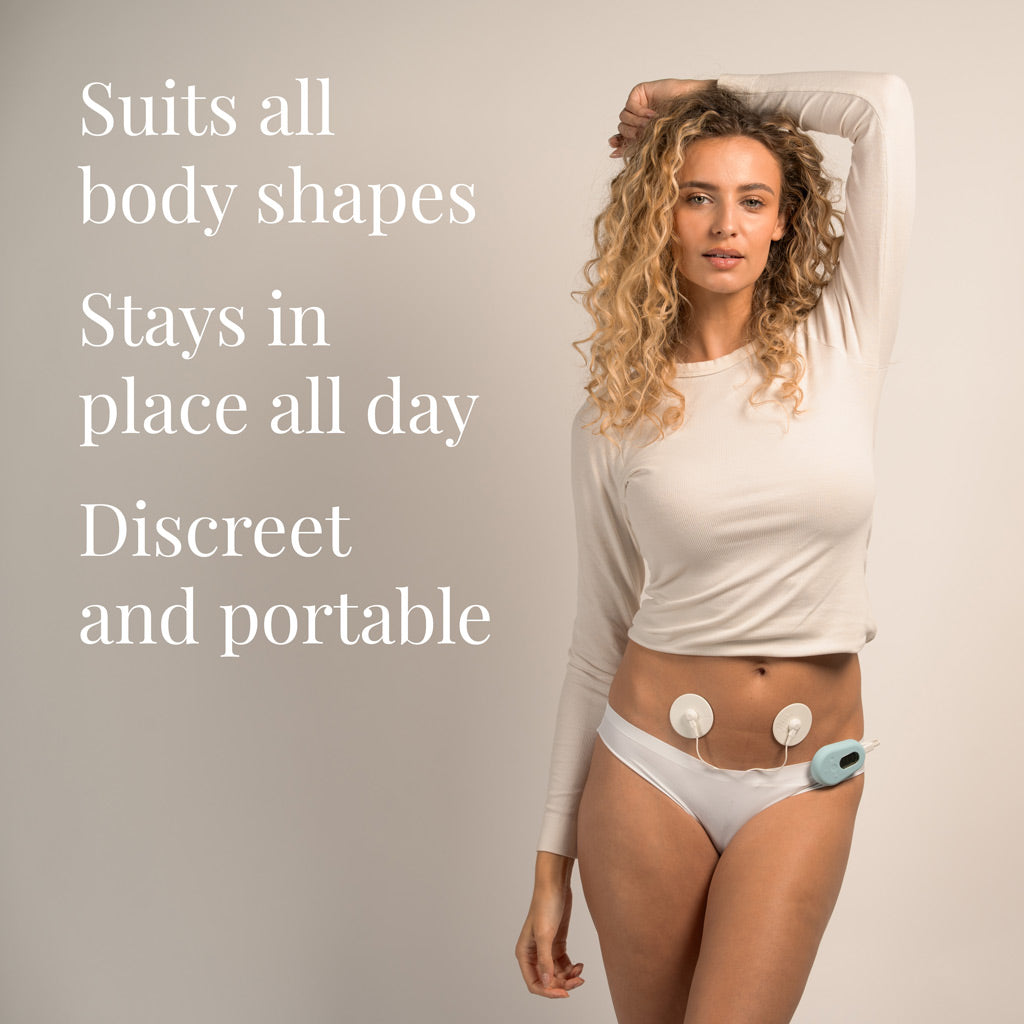 Suits all body shapes. Stays in place all day. Discreet and portable