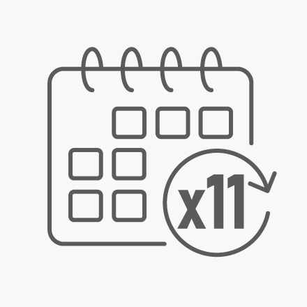 Recurring Monthly Payments 11 x $8.95